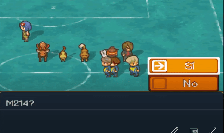 Inazuma Eleven 2 Debug-Modus