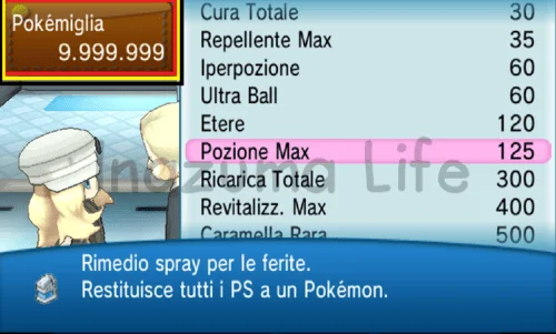 Cheats Pokemon X e Y (Citra & 3DS) 2 Serena échange 9 999 999 Poké Miles contre des objets au Centre Pokémon d’Illumis