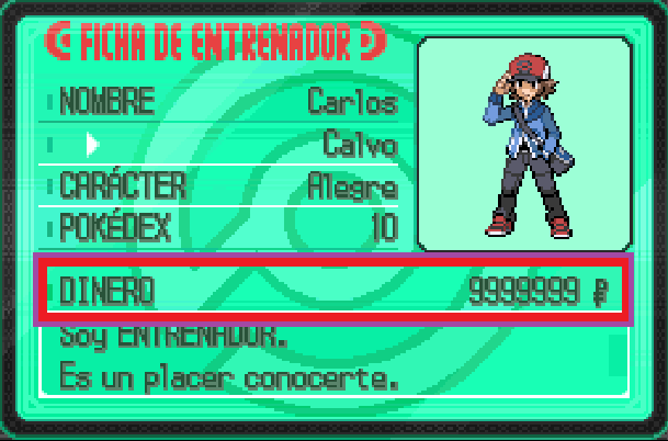 Cheats Pokemon Negro y Blanco dinero infinito