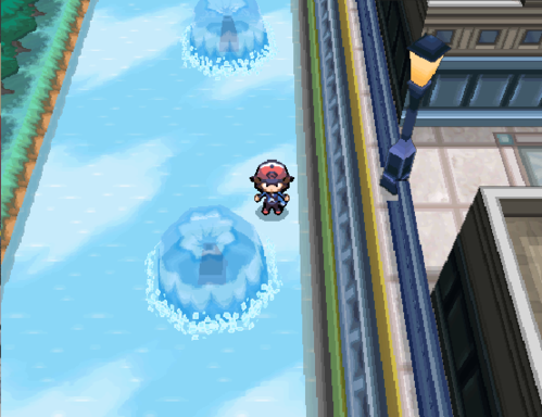 Cheats Pokemon Negro y Blanco (NDS & Desmume) 41 Going through walls in Nimbasa City