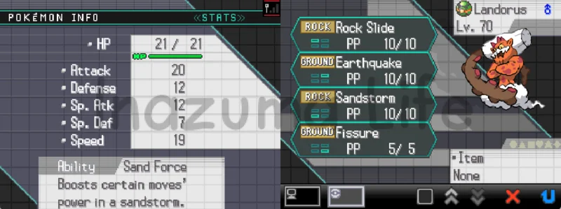 Cheats Pokemon Negro y Blanco (NDS & Desmume) 11 Landorus IVs in Pokemon White