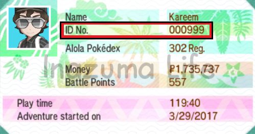 Cheats Pokemon Sol y Luna (3DS y Citra) 43 Trucos Pokémon Luna para cambiar el ID de entrenador fácilmente