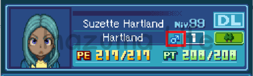 Suzette Hartland con género masculino, a pesar de ser originalmente una chica en el juego.