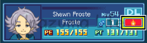 Cheat para cambiar la afinidad de Shawn Froste de aire a fuego en Inazuma Eleven 2