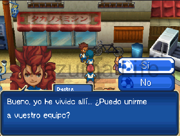 Cheats Inazuma Eleven 3 The Ogre (NDS), Bomber y Spark | Trucos para DraStic y Desmume 18 Destra en Casa Hobbes tras usar el cheat para fichar a cualquier jugador en IE3 The Ogre NDS
