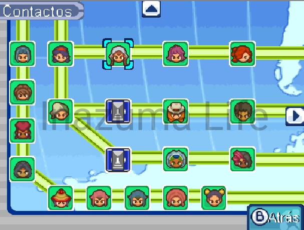 Cheats Inazuma Eleven 3 The Ogre (NDS), Bomber y Spark | Trucos para DraStic y Desmume 17 Todos los jugadores del mapa de contactos disponibles tras usar el truco en IE3 NDS