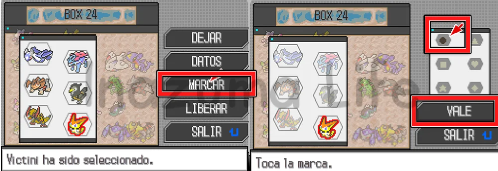 Activación de cheats de marcado desde el PC en Pokémon Blanco y Negro