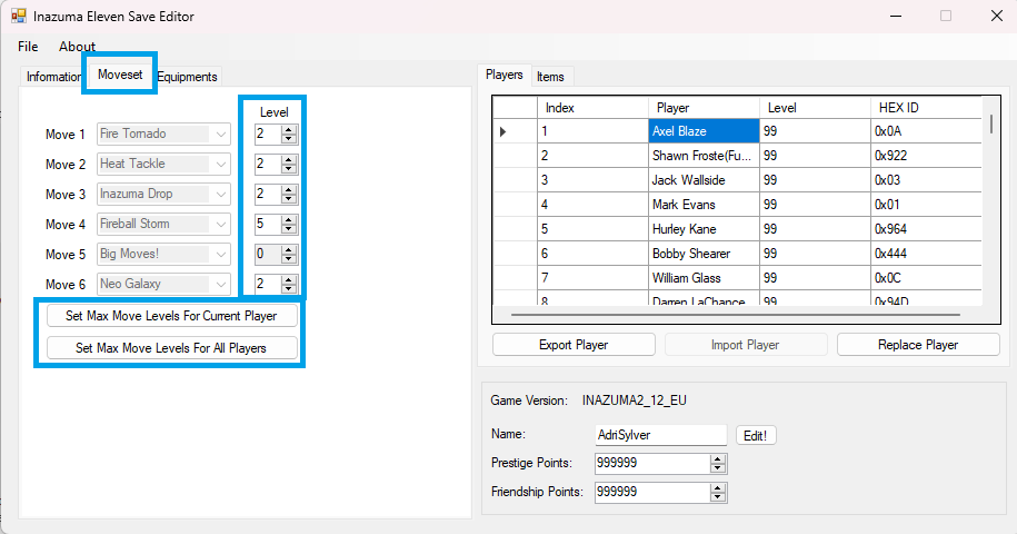 Inazuma Eleven Toolbox. El ¿mejor? save editor para Inazuma Eleven 1, 2 y 3