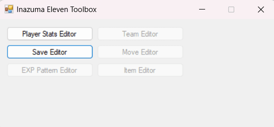 Inazuma Eleven Toolbox. El ¿mejor? save editor para Inazuma Eleven 1, 2 y 3