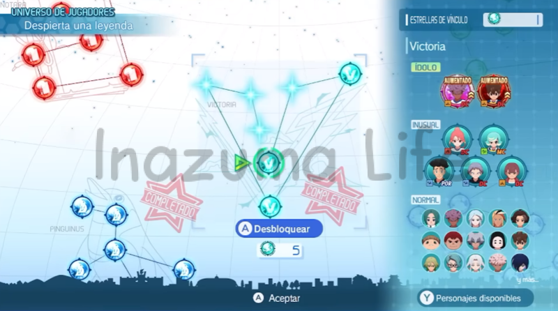 Constelación de la victoria en Universo del jugador, en la cual se encuentran Harper Evans y Briar entre muchos otros