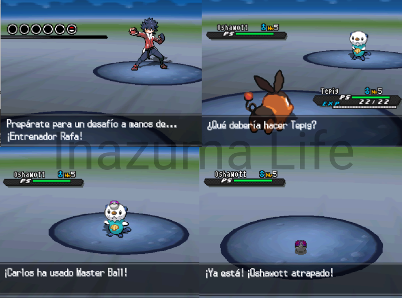 Cheats Pokémon Negro 2 y Blanco 2 | Trucos para DraStic y Desmume 18 Oshawott de Matís capturado en Pokémon Negro 2 y Blanco 2