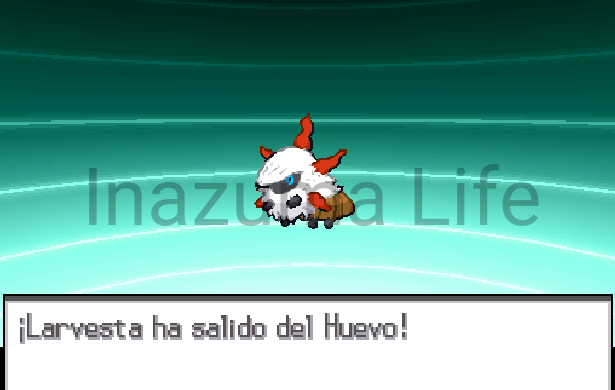 Larvesta freshly hatched after using the cheat