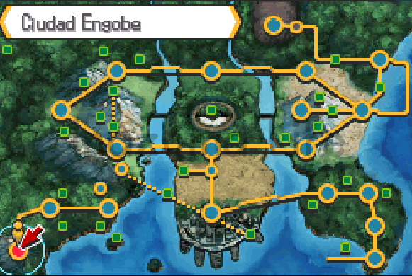 Todo el mapa de Pokémon Blanco 2 desbloqueado tras usar el cheat