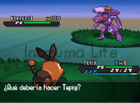 Genesect salvaje a nivel 100 tras usar el truco en Pokémon Blanco 2 y Negro 2