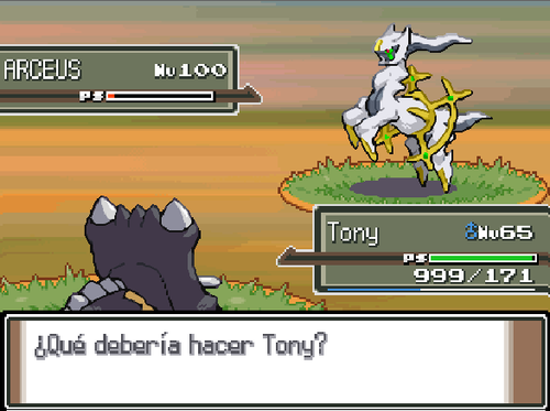 Arceus rival con 1 PS de vida tras usar el código en Pokémon Platino