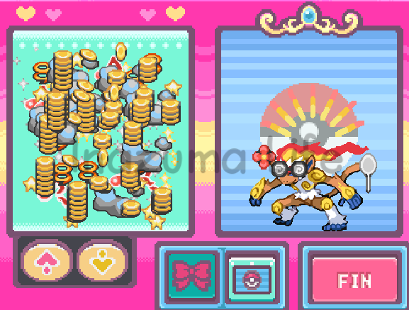 Infernape decorado con múltiples accesorios