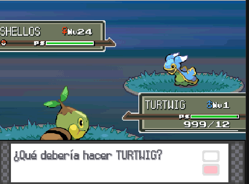 Turtwig a nivel 1 con 999 PS